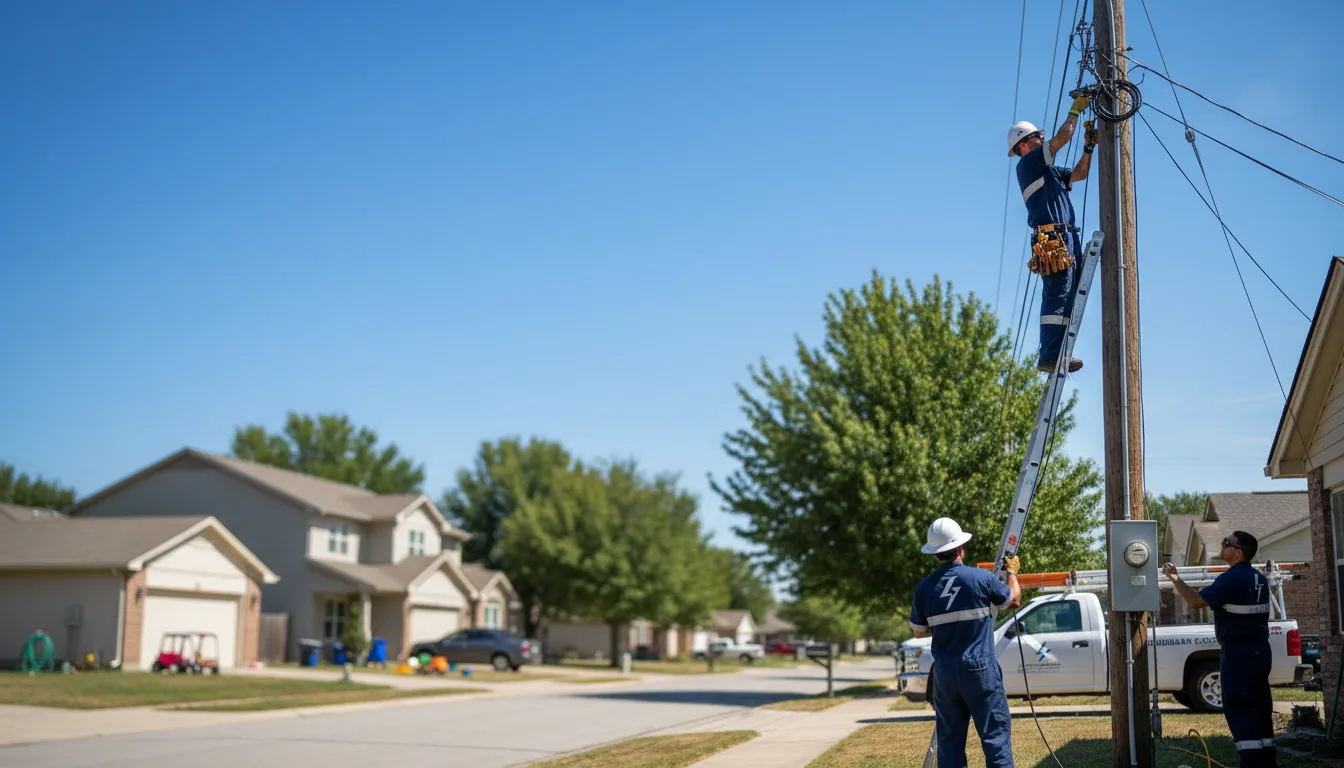 Residential electrician providing installation services in Adams, OK